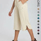 Women's Wide Leg Yoga Capris with Pockets - High Waisted, Quick Dry, UPF 50+